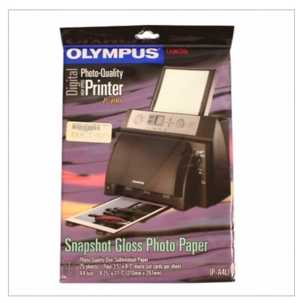 OLYMPUS ⭐️ Camedia P-A4P postcard gloss photo paper